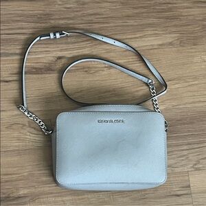 (2) Michael Kors Gray Crossbody Bags
